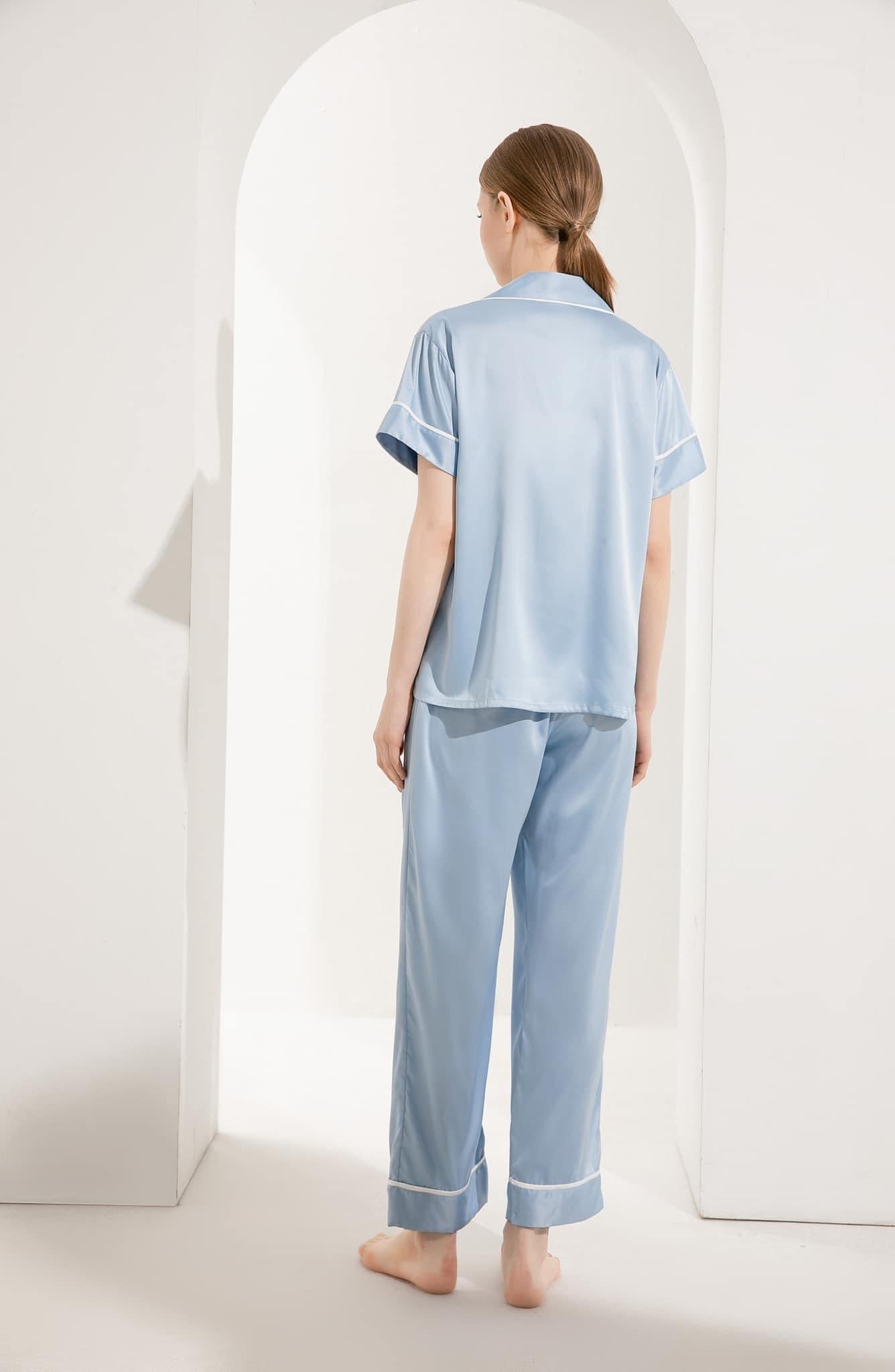 Azure Short Sleeve & Pants Pyjamas